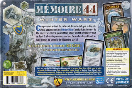 Jeu - Mémoire 44 : Winter Wars (Extension)