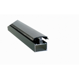 Profil de jonction porteur en H adaptable au polycarbonate 16/32mm en aluminium laqué - Coloris - Gris anthracite RAL 7016, Longueur - 3 m