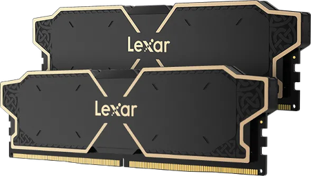 Kit Barrettes mémoire 32Go (2x16Go) DIMM DDR5 Lexar Thor OC 6000MHz (Noir)