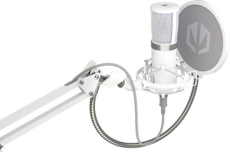 Microphone Endorfy Solum Streaming Onyx avec bras de montage (Blanc)