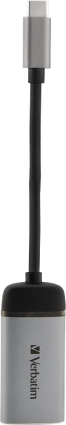 Cable Adaptateur Verbatim USB type C vers HDMI 2.0 10cm (Argent)
