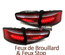FEUX ROUGES A LED SEQUENTIELS DYNAMIQUES AUDI A4 B8 BERLINE PH2 A LED DE SERIE (05470)