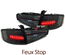 FEUX NOIRS A LED SEQUENTIELS DYNAMIQUES AUDI A4 B8 BERLINE PH2 A LED DE SERIE (05586)