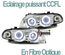 2 PHARES FEUX ANGEL EYES ANNEAUX LED CCFL BMW SERIE 3 E46 5 PORTES 1998-2001 (00595)