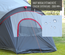 Tente de camping familiale 5-6 personnes gris