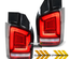 FEUX ROUGES CLAIRS LEDS SEQUENTIELS DYNAMIQUES VW T5 DOUBLE PORTE PH2 (05636)