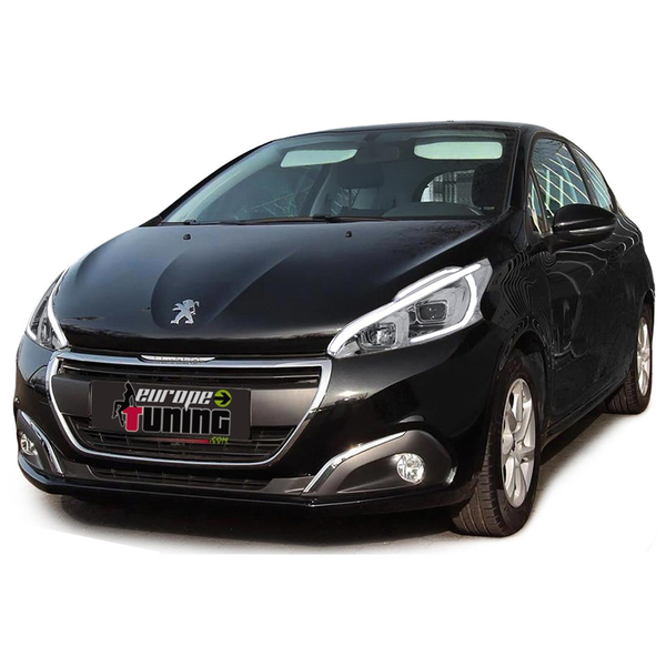 PHARES AVANTS CHROME FEUX DE JOUR - DIURNE - DRL - LEDS PEUGEOT 208 (04709)
