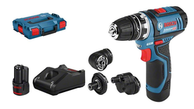 Perceuse-visseuse 12V GSR 12V-15 FC + 2 batteries 2Ah + chargeur rapide + coffret L-Boxx - BOSCH - 06019F6000