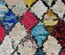Tapis berbère noué main en tissu recyclé BOUCHAROUITE BE