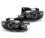 PHARES FEUX AVANTS ANGEL EYES NOIRS POUR CITROEN XSARA (12117)