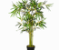 Bambou artificiel hauteur 1,2 m 552 feuilles & lichen denses réalistes pot inclus noir
