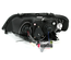 PHARES FEUX AVANTS ANNEAUX ANGEL EYES NOIRS BMW X5 E53 1999-2003 PHASE 1 (12084)