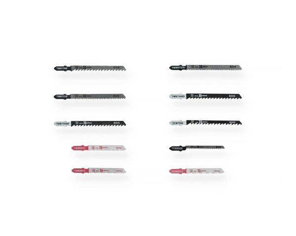 Kit de 10 lames T-SET55 pour scie sauteuse bois et métal - HANGER - 150290