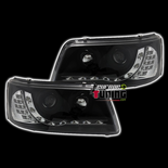 PHARES FEUX AVANTS DEVIL EYES NOIRS VOLKSWAGEN VW BUS T5 (03880)