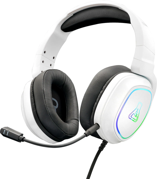 Casque Gamer filaire The G-Lab Korp Radium RGB (Blanc)
