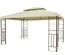 Pavillon de jardin tonnelle style colonial dim. 4L x 3l x 2,65H m crème