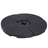 Lot de 4 poids de lestage pour parasol HDPE noir