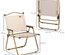 Lot de 2 chaises de jardin camping pliables acier oxford