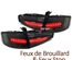 FEUX NOIRS A LED SEQUENTIELS DYNAMIQUES AUDI A4 B8 BERLINE PH2 A LED DE SERIE (05586)