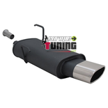SILENCIEUX POT D'ECHAPPEMENT SPORT PEUGEOT 206 SORTIE OVALE 135x75mm (18294)