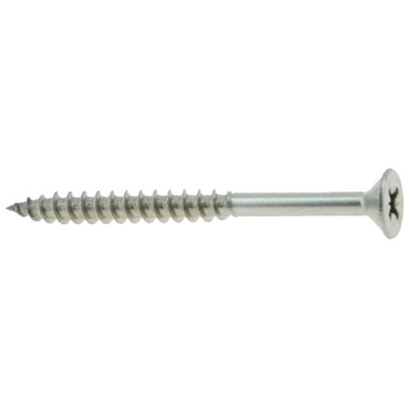 Vis à bois agglomérés tête fraisée Pozidriv inox A2 5X80 boîte de 50 - ULTIMA - 12550080