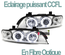 PHARES FEUX CHROME ANGEL EYES ANNEAUX LED CCFL BMW SERIE 5 E39 PHASE 1 (00503)