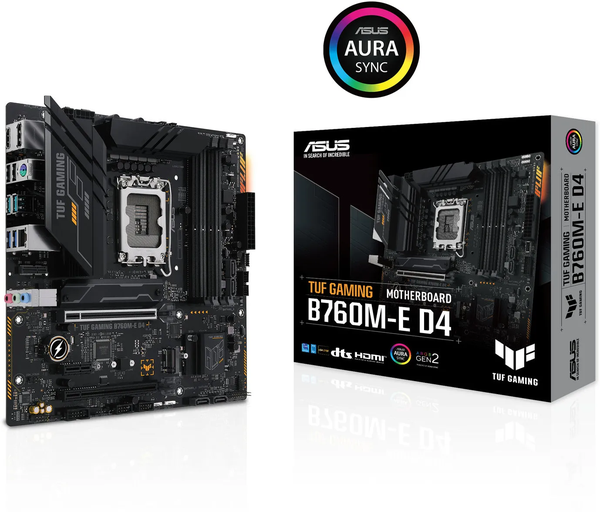 Carte Mère Asus Tuf Gaming B760M-E Gaming DDR4 (Intel LGA 1700) Micro ATX