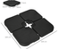 Pied de parasol lot de 4 dalles pour parasol à lester HDPE noir