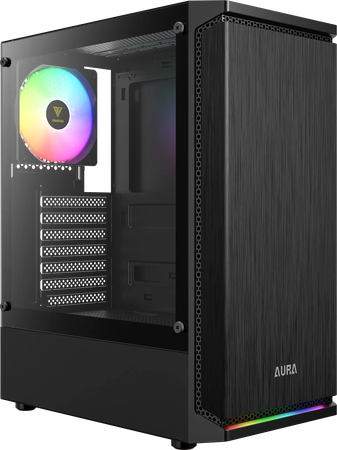 Boitier Moyen Tour ATX Gamdias Aura GC8 RGB avec panneau vitré (Noir)