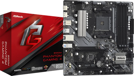 Carte Mère ASRock B550M Phantom Gaming 4 (AM4) Micro ATX