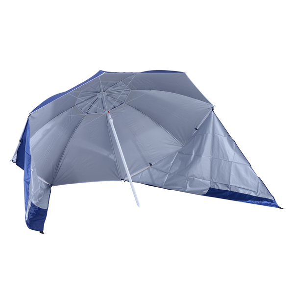 Parasol abri solaire bleu