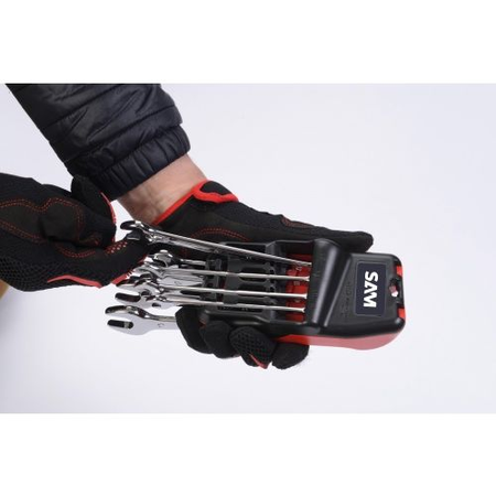 Jeu de 8 clés mixtes 8 à 19mm sur râtelier - SAM OUTILLAGE - 50N-J8Z