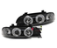 PHARES FEUX AVANTS ANNEAUX LEDS ANGEL EYES NOIRS BMW SERIE 5 E39 PHASE 1 (11621)