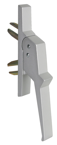 Poignée de crémone aluminium à 2 fourches fixation invisible - ARGENTA - 518102