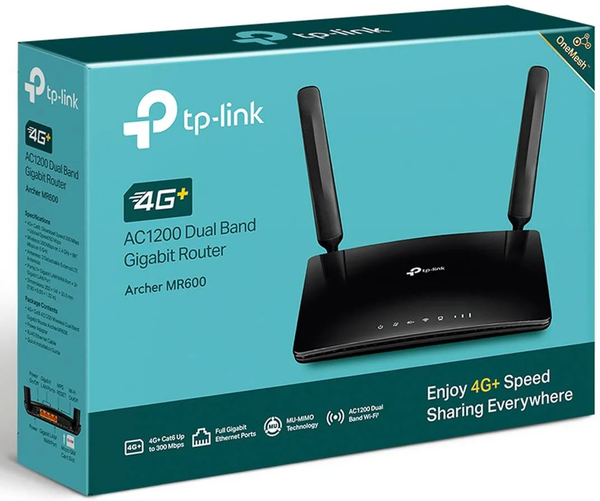 Modem Routeur Wifi 3G/4G WiFi TP-Link Archer MR600 (Noir)