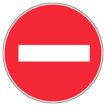 Panneau d’interdiction rond 300mm ''Sens interdit'' - NOVAP - 4060101