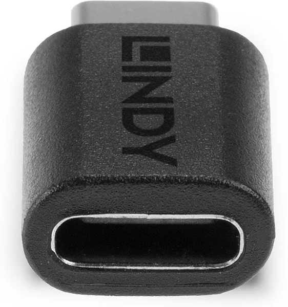Adaptateur USB-C Lindy vers USB-C (Noir)