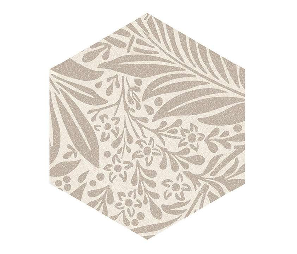 SEINE HEXAGONO DUROC MULTICOLOR - Carrelage patchwork hexagonal à motifs fleurs