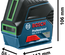 Laser points et lignes GCL 2-15 G Professional + 3 piles 1,5V + coffret - BOSCH - 0601066J00