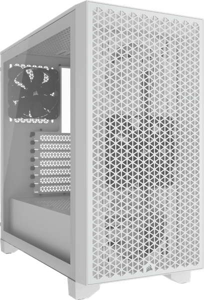 Boitier Moyen Tour ATX Corsair 3000D Airflow avec panneaux vitrés (Blanc)