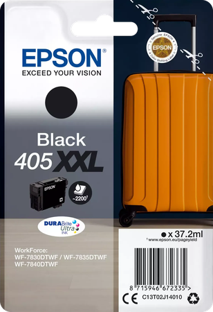 Cartouche d'encre Epson DuraBrite Ultra Valise 405 XXL (Noir)