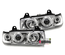 PHARES FEUX AVANTS ANGEL EYES ANNEAUX LED BMW SERIE 3 E36 BERLINE TOURING (11947)