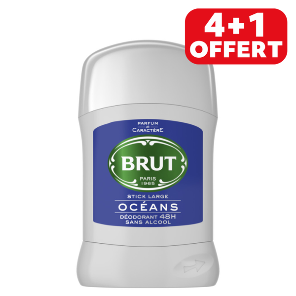 Brut Déodorant Homme Stick Oceans Pack 5 x 50ml