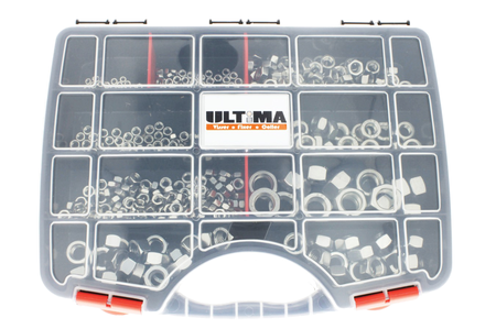 Coffret de 610 écrous hexagonaux HU inox A2 COF907 - ULTIMA - AFBPACK28
