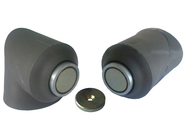 Butoir de porte magnétique gris 20kg - MONIN - 161330