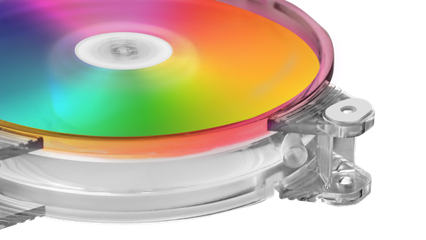 Ventilateur boitier Mars Gaming MFD RGB 12cm (Transparent)