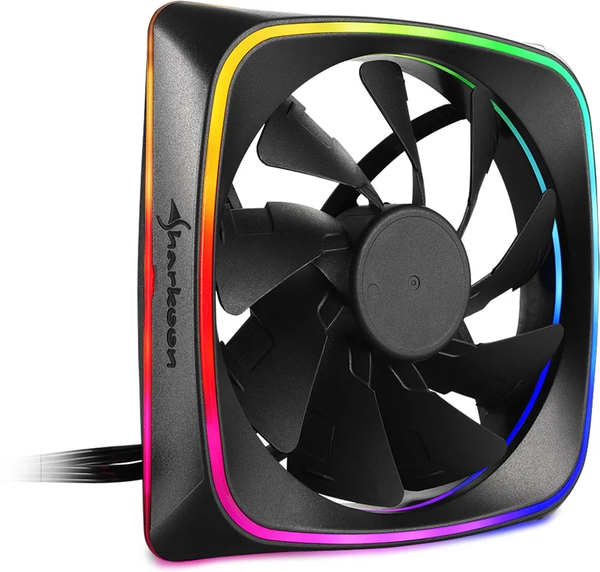 Ventilateur de boitier Sharkoon RGB Shark Lights RGB - 12cm (Noir)