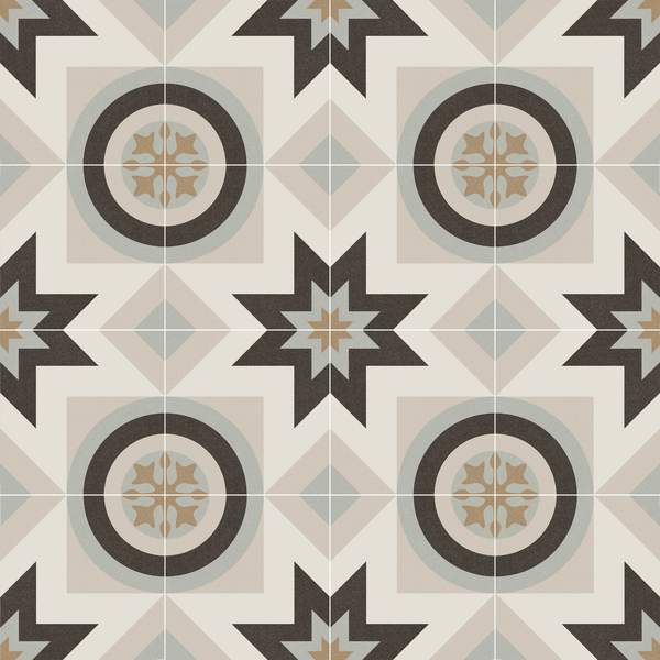 BALI Nusa 20 x 20 cm - Carrelage effet carreaux de ciment