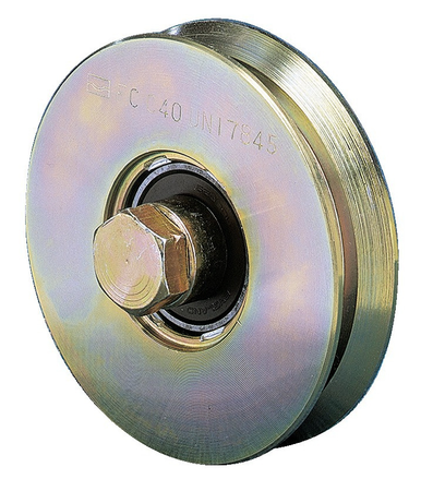 Galet à gorge V à décharge 140mm - FRATELLI COMUNELLO - 306Y-140