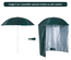 Parasol abri solaire 2 en 1 Ø 2,2 x 2,2H cm